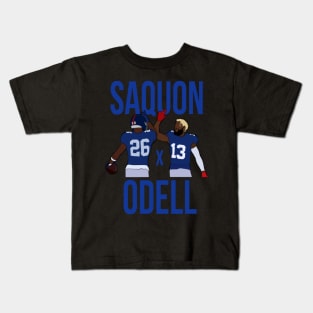 Saquon Barkley and Odell Beckham Jr Saquon x Odell - New York Giants Kids T-Shirt